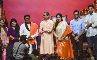 राज ठाकरे और उद्धव ठाकरे एक साथ रैली मे